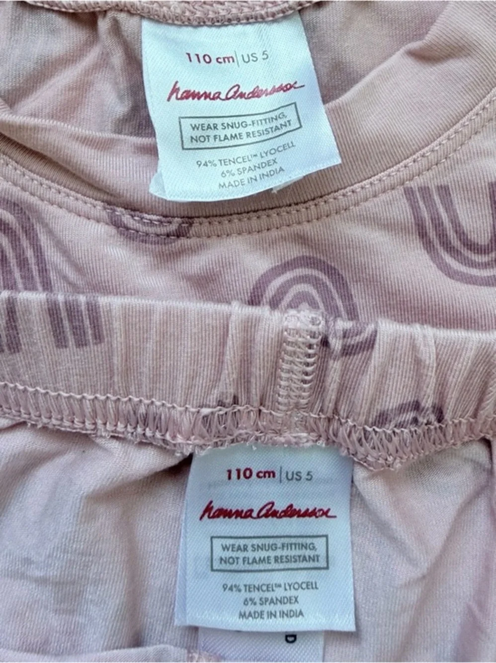 Hanna Andersson pit pajamas spandex